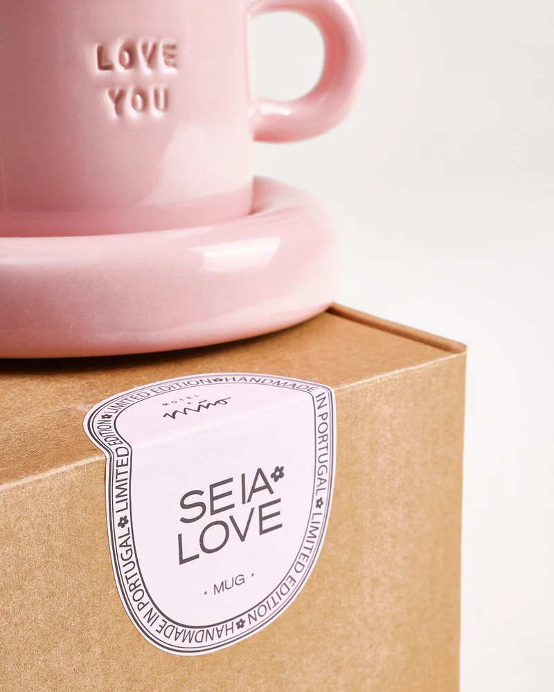 Seia Tasse & Untertasse Love rosa