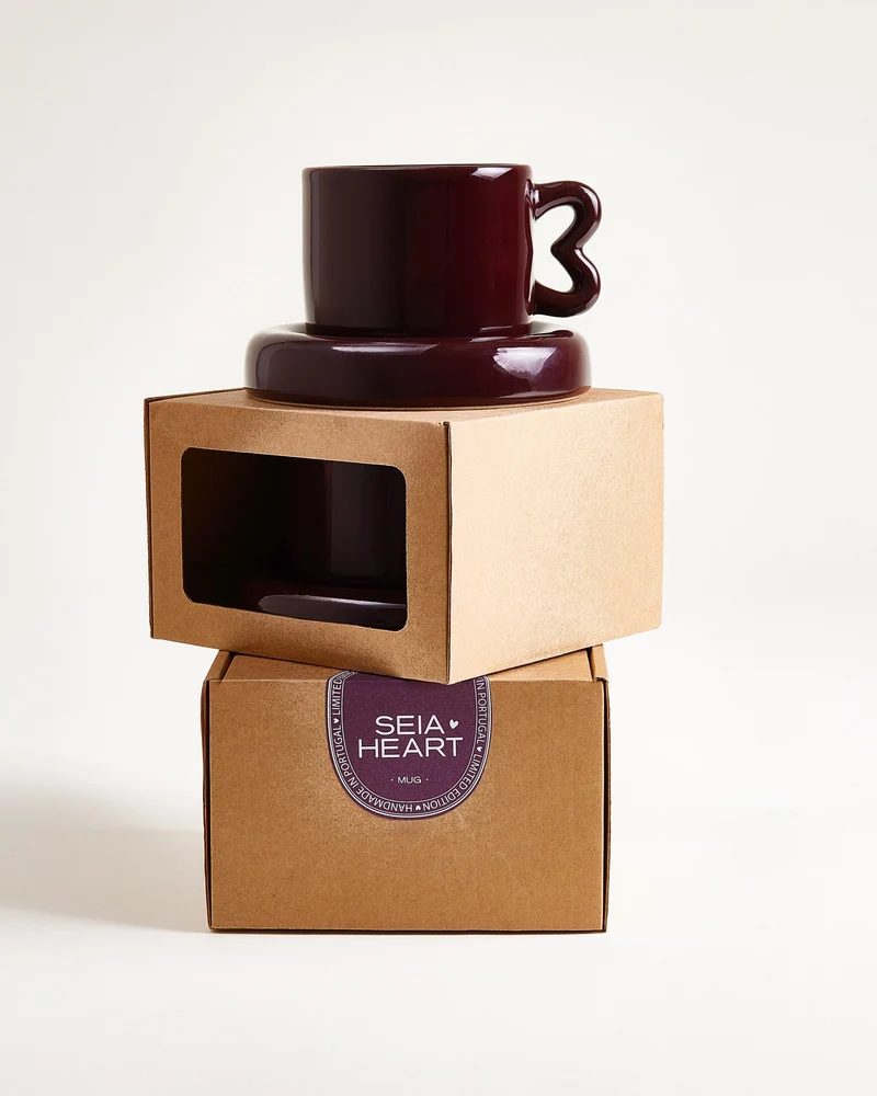 Seia Geschenk-Set Herz rosa burgund 5-teilig