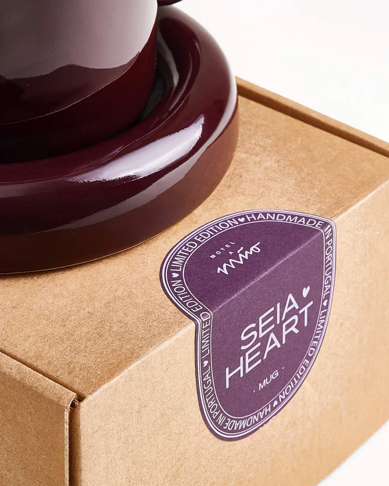 Seia Geschenk-Set Herz rosa burgund 5-teilig