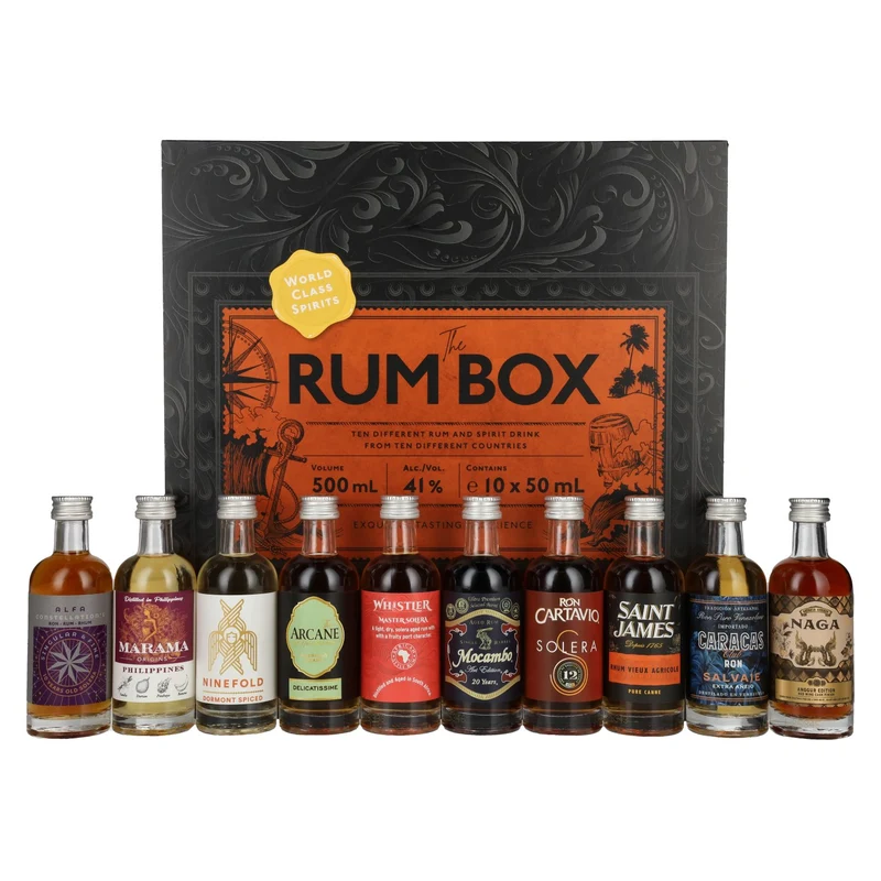 The Rum Box 41% Vol. 10x0,05l in Geschenkbox