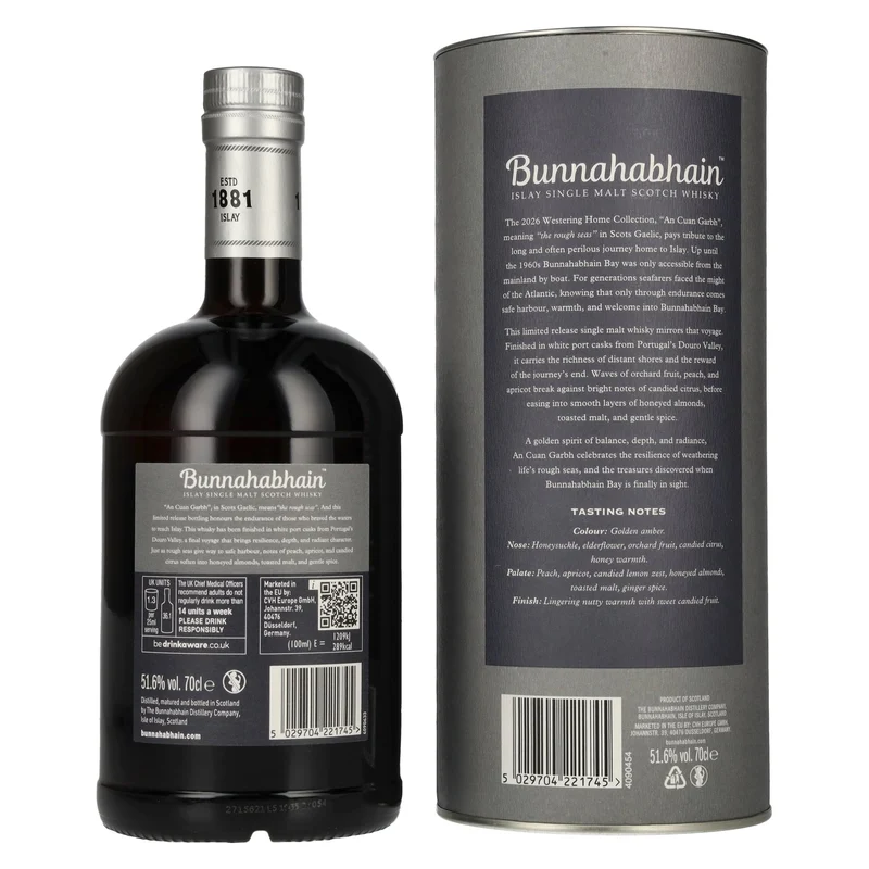 Bunnahabhain 15 Years AN CUAN GARBH No. 1 The Westering Home Collection Release 2026 51,6% Vol. 0,7l in Geschenkbox
