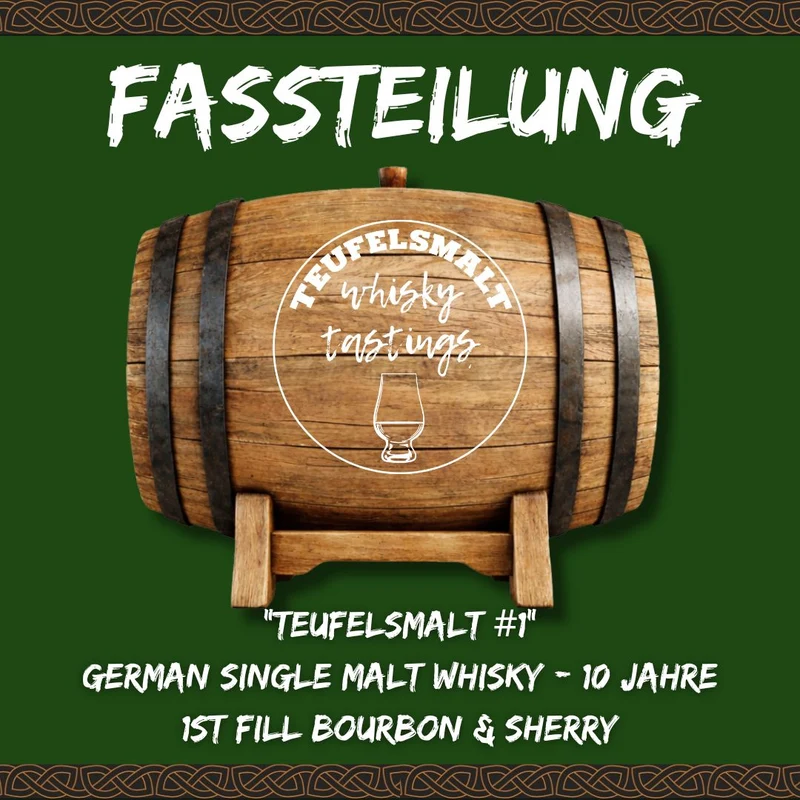 Fassteilung "Teufelsmalt Private Cask #1 von 2023" - 200 Liter (Abfüllung ca. 2034)