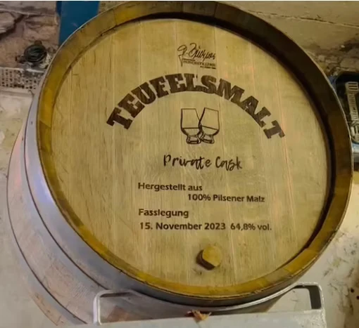 Fassteilung "Teufelsmalt Private Cask #1 von 2023" - 200 Liter (Abfüllung ca. 2034)