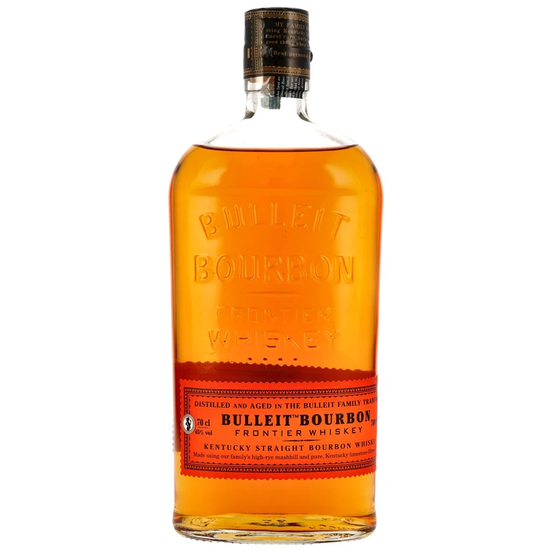 Bulleit Bourbon Frontier Whiskey 90 Proof | Kentucky Straight Bourbon | 45% Vol. | 0,7l