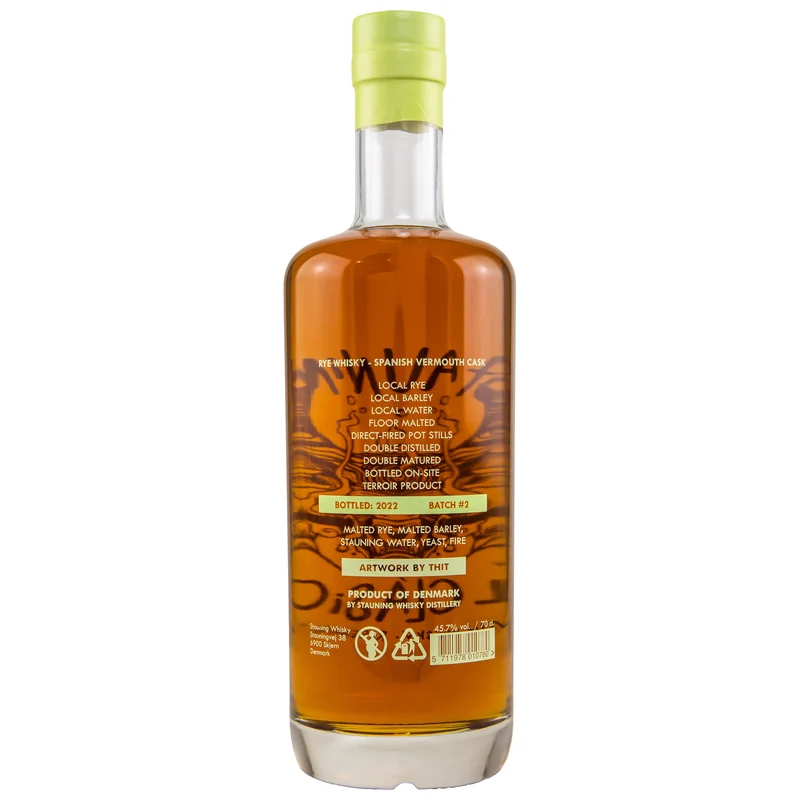 Stauning El Clasico Spanish Vermouth Cask Batch 2 | Rye Whisky | Research Series | 45,7% Vol. | 0,7l