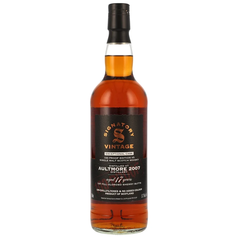 Aultmore | 100 Proof Edition #5 | Signatory Vintage | 17 Jahre | 2007/2024 | 57,1%