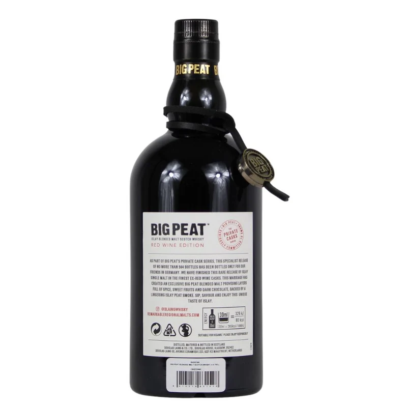 Big Peat The Private Casks Red Wine Edition Islay Blended Malt Whisky 48% 0,7l