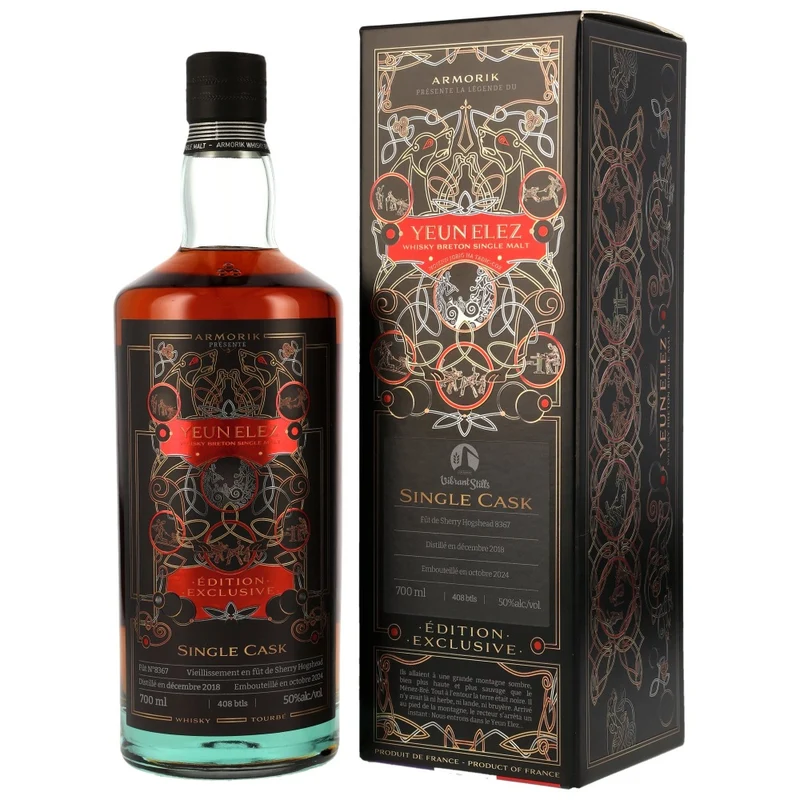 Armorik 5 Jahre 2018/2024 Yeun Elez Single Cask Sherry Hogshead #8367 50% 0,7l