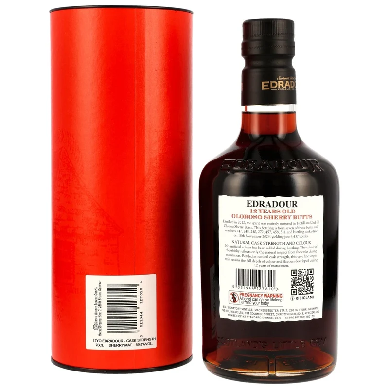 Edradour 12 Jahre Cask Strength Batch #5 59% 0,7l