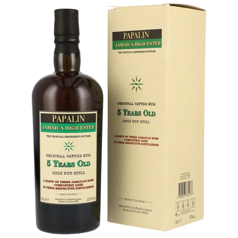 Papalin 5 Jahre Jamaica High Ester Overproof Rum 57% 0,7l