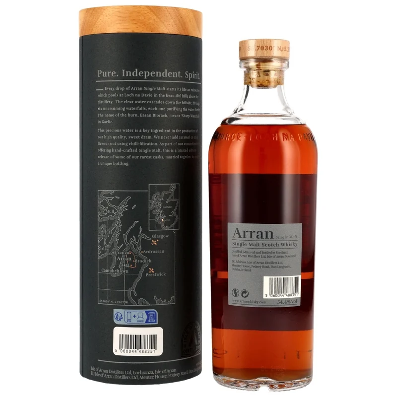 Arran 15 Jahre Rare Batch Peated Sherry Butts 54,4% 0,7l