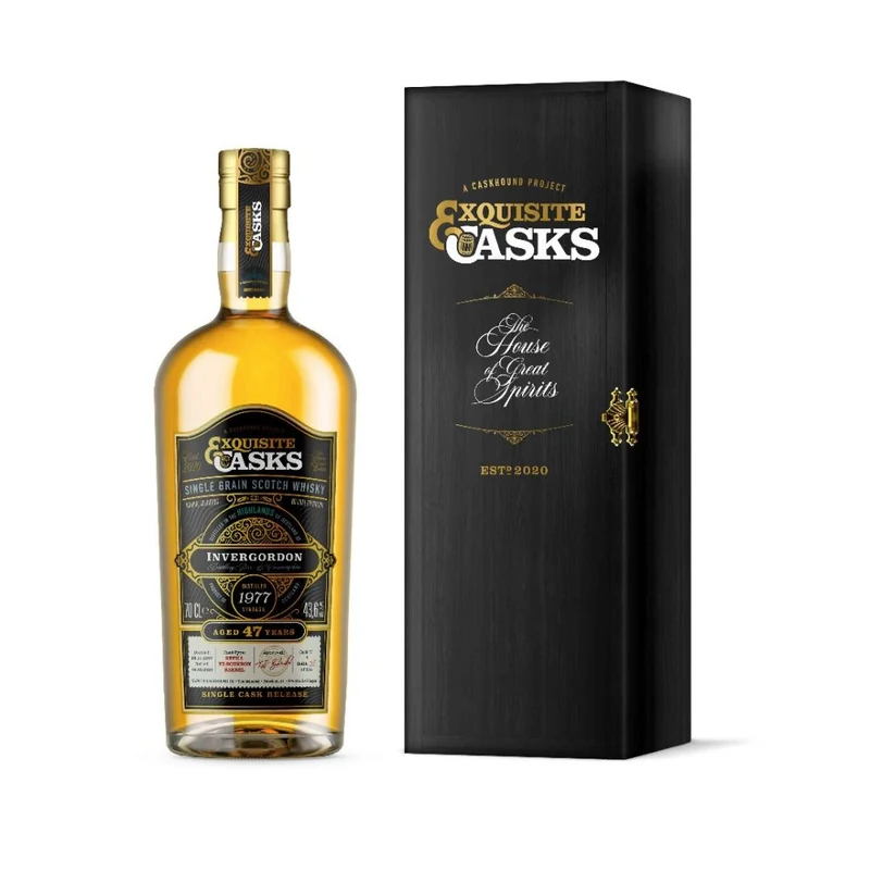 Invergordon 47 Jahre Exquisite Casks Single Grain Bourbon Cask #7 Caskhound 43,6% 0,7l