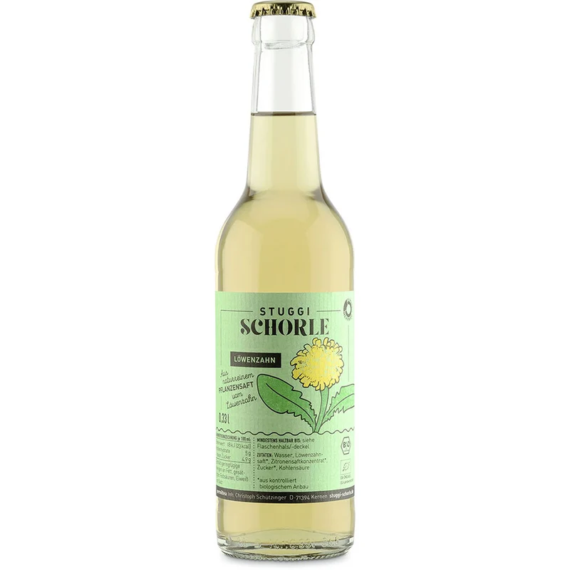 Stuggi Schorle Löwenzahn Bio 24x 0,33 Liter (MEHRWEG)
