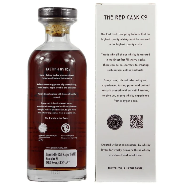 Dailuaine 9 Jahre The Red Cask Co. Cask #324385 58% 0,7l