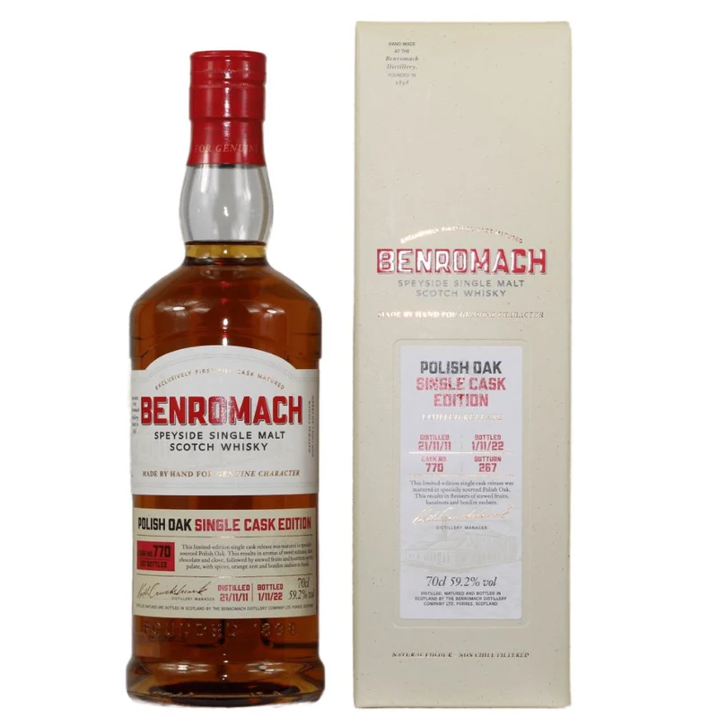Benromach Single Cask 2011 Polish Oak Cask #770 59,2% 0,7l