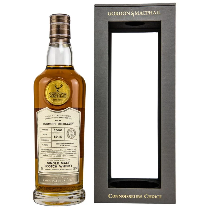 Tormore 22 Jahre 2000/2022 Gordon & MacPhail Cask #1252 59,1% 0,7l