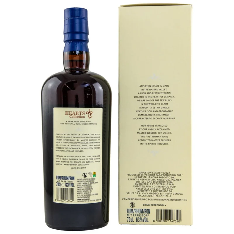 Appleton Rum 29 Jahre 1993/2022 Hearts Collection 63% 0,7l