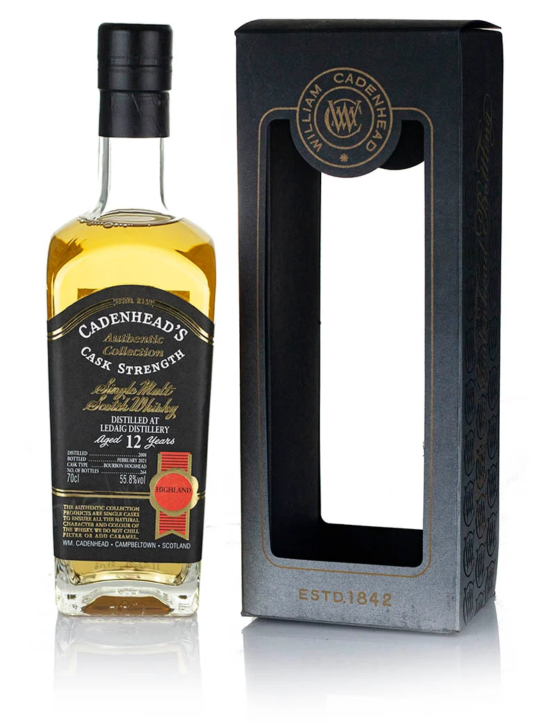 Ledaig (Tobermory) 12 Year Old 2008 Cadenhead's Tasting Tour Of Scotland