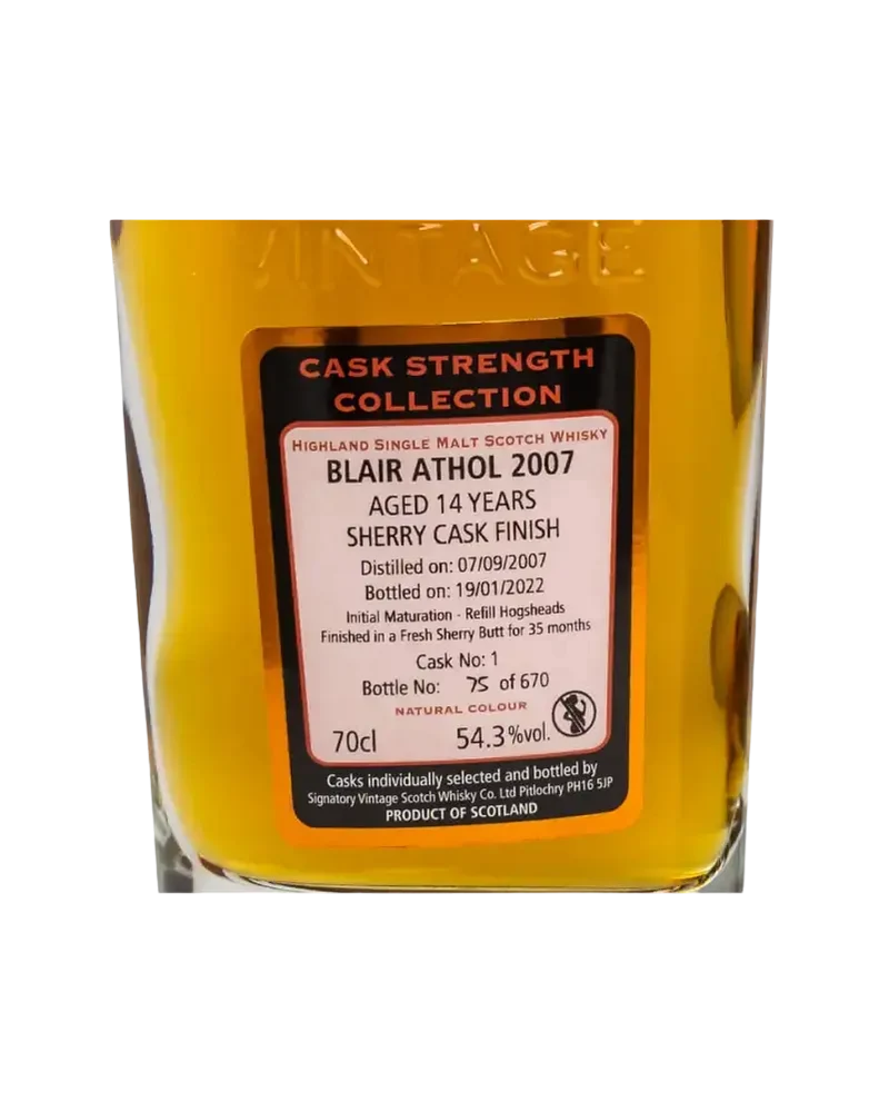 Blair Athol 2007/2022 Sig CS #1 (Tube)