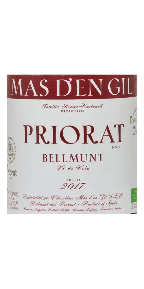 Mas d´en Gill - Bellmunt Tinto Priorato DOC