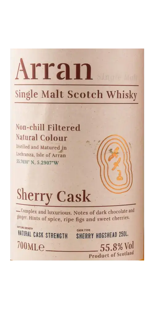 Arran Sherry Cask - the Bodega (Tube)