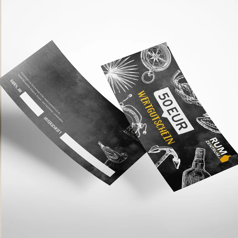 50 Euro Wertgutschein mit Geschenkhülle per Post