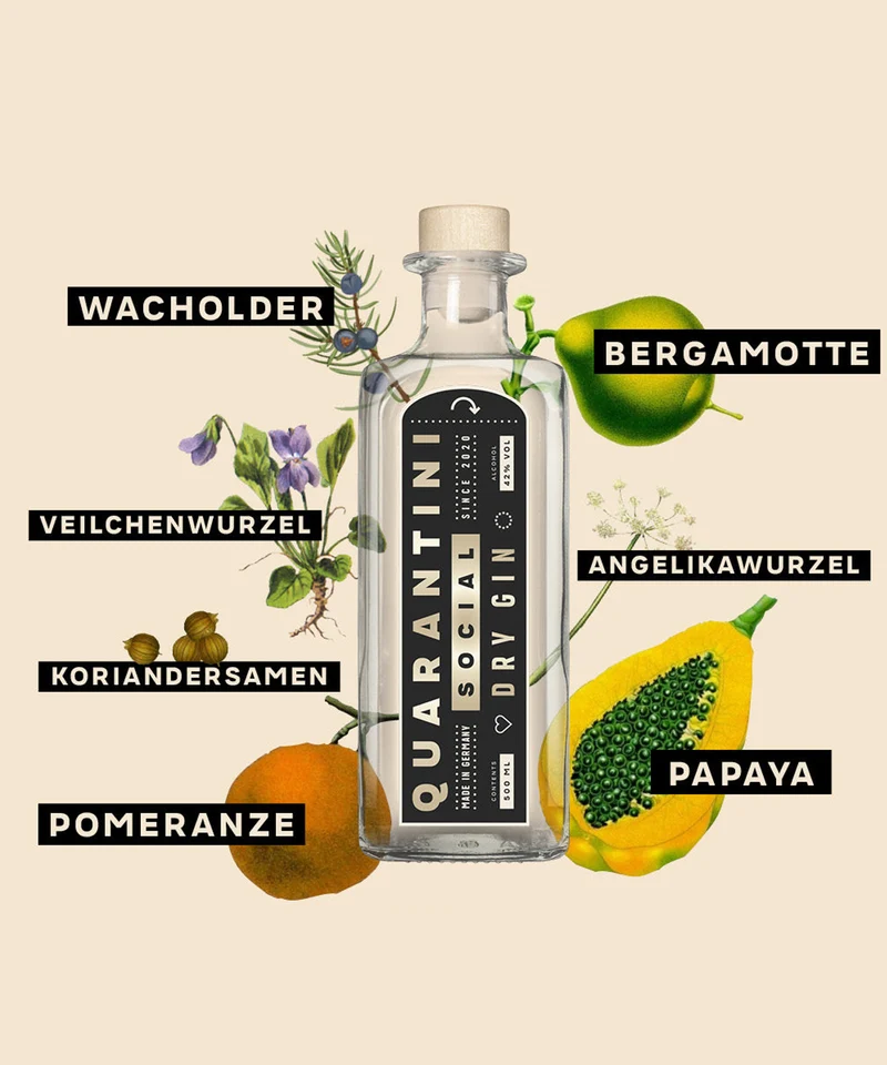Quarantini Social Dry Gin