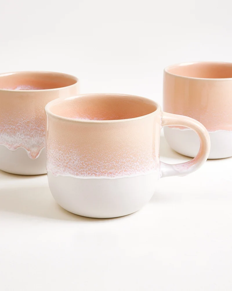 Coimbra Tasse groß apricot 4er-Set