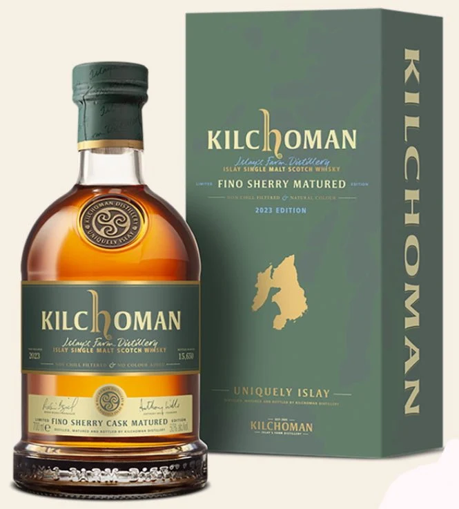 Kilchoman 100% Fino Sherry 2023 single cask whisky 0,7l 46 % vol.