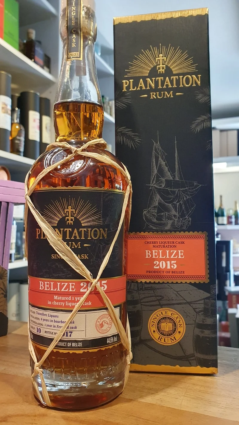 Plantation Belize 2015 2023 Cherry likör Finish XO 0,7l 44,5 % vol. single cask Rum Planteray