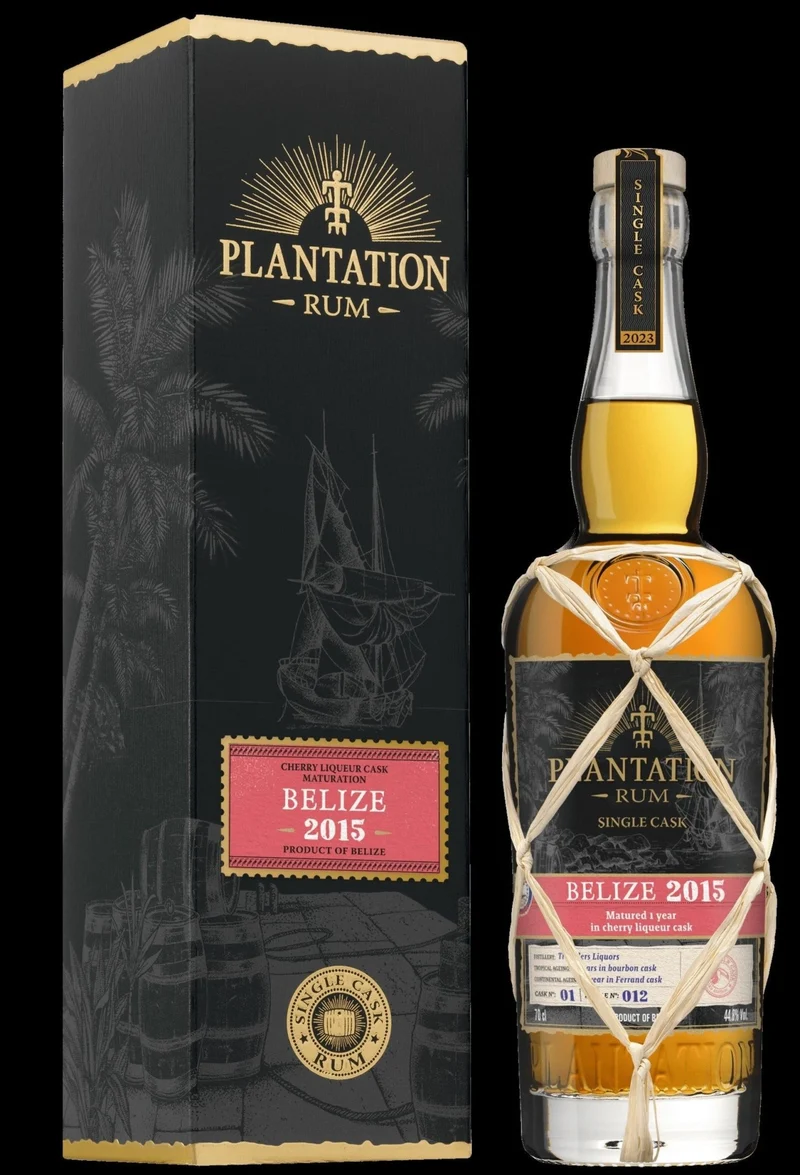 Plantation Belize 2015 2023 Cherry likör Finish XO 0,7l 44,5 % vol. single cask Rum Planteray