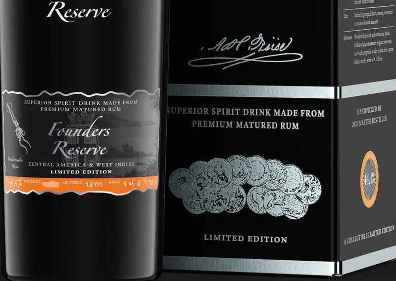 A.H.Riise XO Founders 5 orange 2023 Reserve 0,7l 44,4% vol. Rum limited