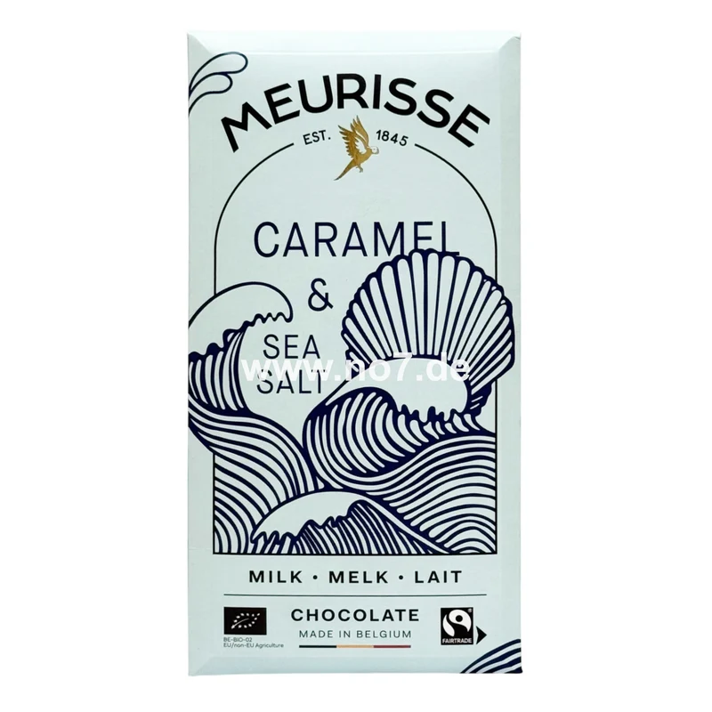 Meurisse Milk Chocolate with Caramel and Seasalt 100g