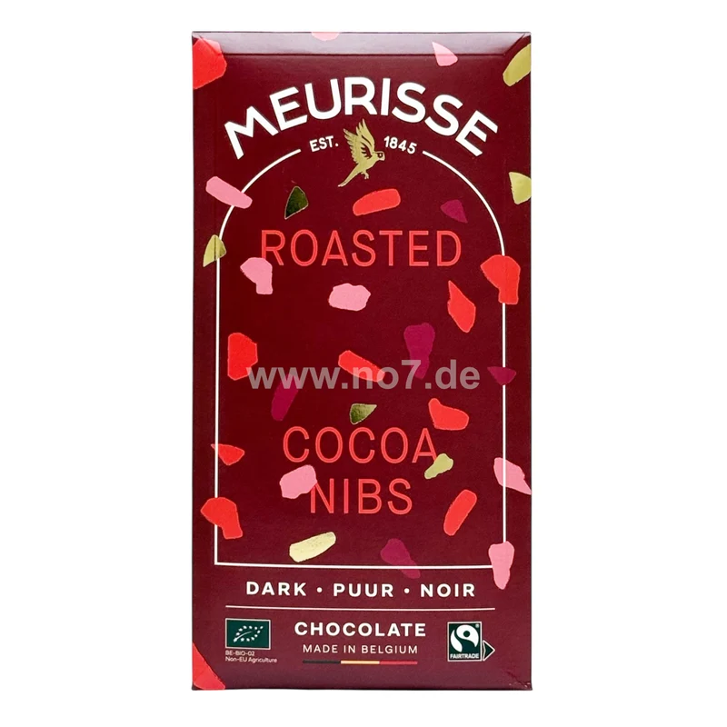 Meurisse Dark Chocolate with Roasted Cocoa Nibs 100g