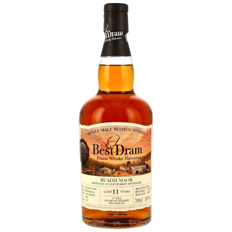BEST DRAM - Ruadh Maor 2014/2026 11 Jahre 1st Fill Oloroso Sherry Hogshead #69 - 56,9% Vol.