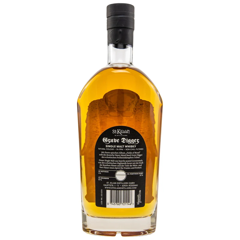 ST. KILIAN - Grave Digger Field of Blood Peated Whisky - 47% Vol.