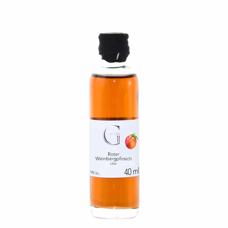 Roter Weinbergpfirsich Likör - mini 40 ml