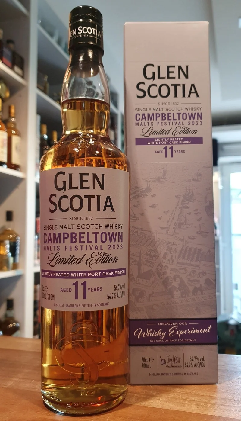Glen Scotia 11 y Festival 2023 Edition white port cask 0,7l 54,7% vol. Whisky