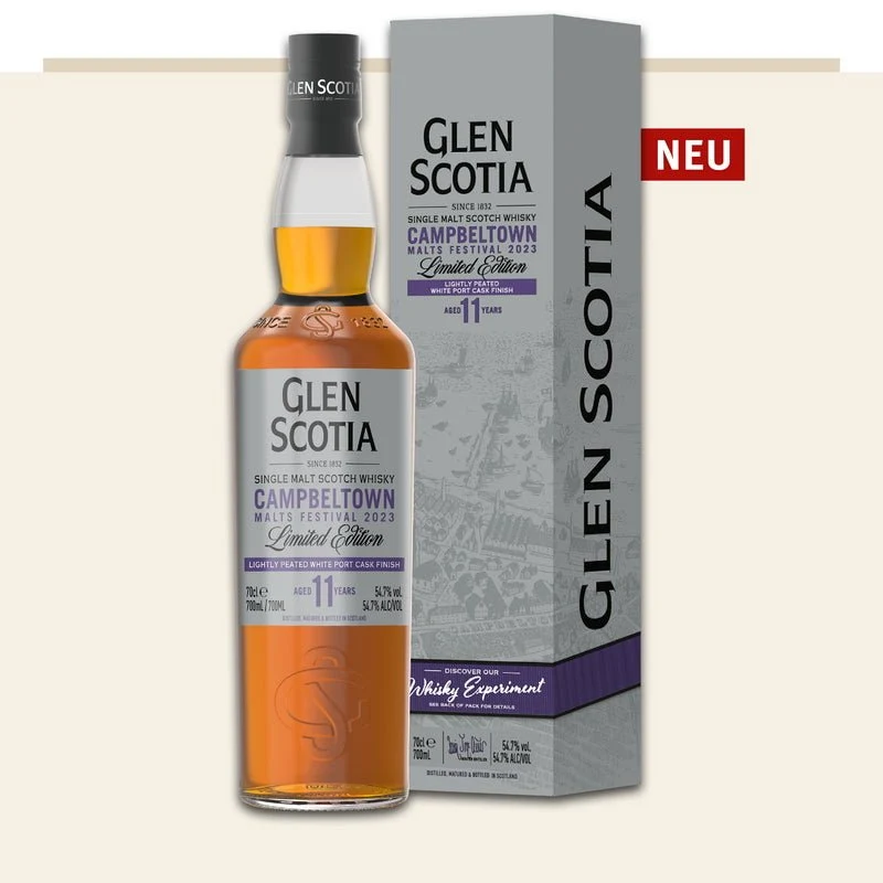 Glen Scotia 11 y Festival 2023 Edition white port cask 0,7l 54,7% vol. Whisky