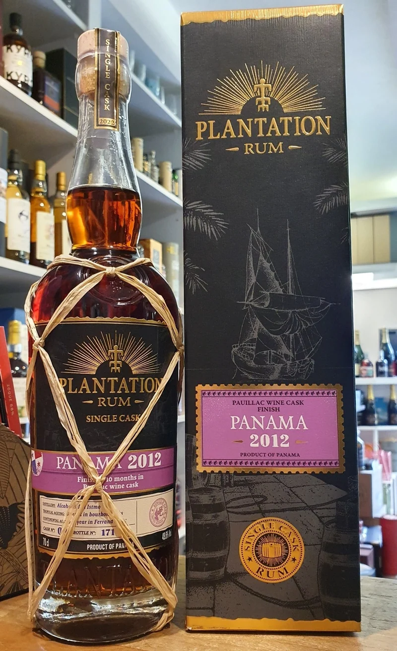 Plantation Panama 2012 2022 Pauillac cask XO 0,7l 49,5% vol. single cask Rum rp Planteray