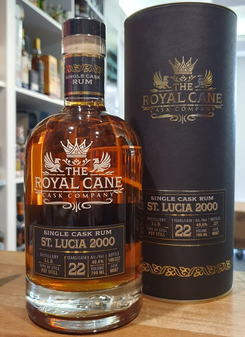 Royal Cane St.Lucia 2000 2022 0,7l 49,6%vol. John dore Rum single cask