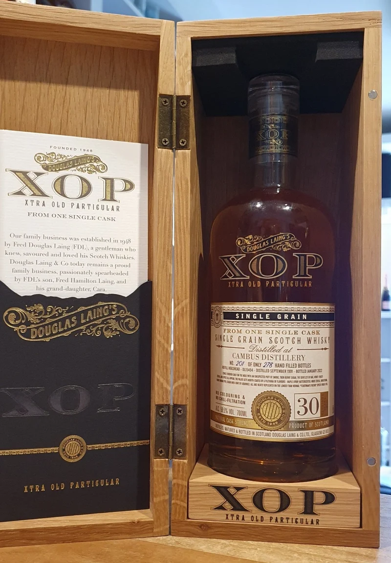 X Cambus 1991 2022 30 Y XOP single cask xtra Old Particular 59,5% vol. 0,7l Whisky Douglas Laing