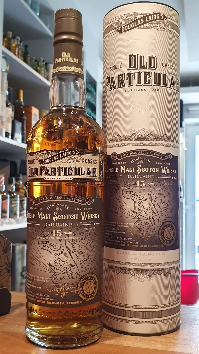 Dailuaine 15 Y 2007 sherry butt 2022 Old Particular 54,1% vol. 0,7l single cask Whisky