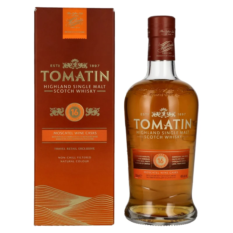 Tomatin 16 Years Old MOSCATEL WINE CASKS 46% Vol. 0,7l in Geschenkbox