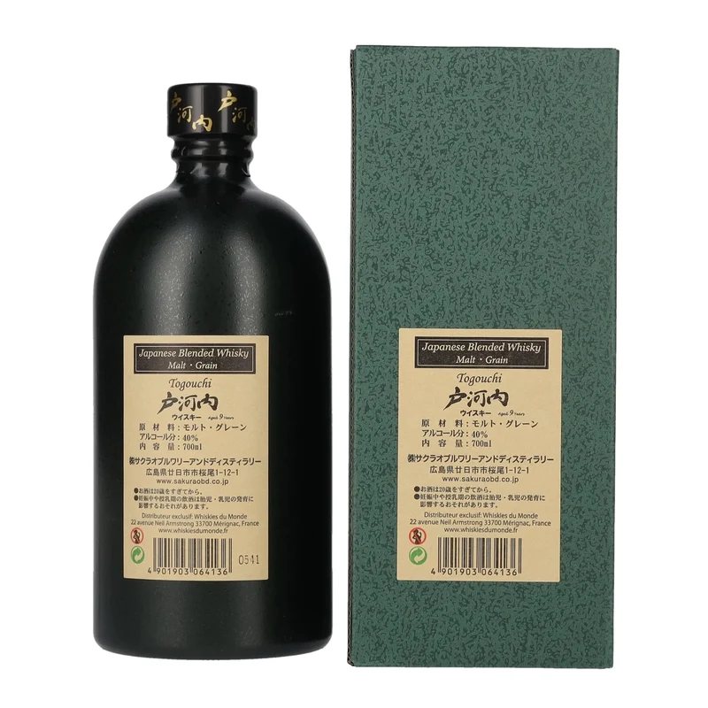Togouchi 9 Years Old Japanese Blended Whisky 40% Vol. 0,7l in Geschenkbox