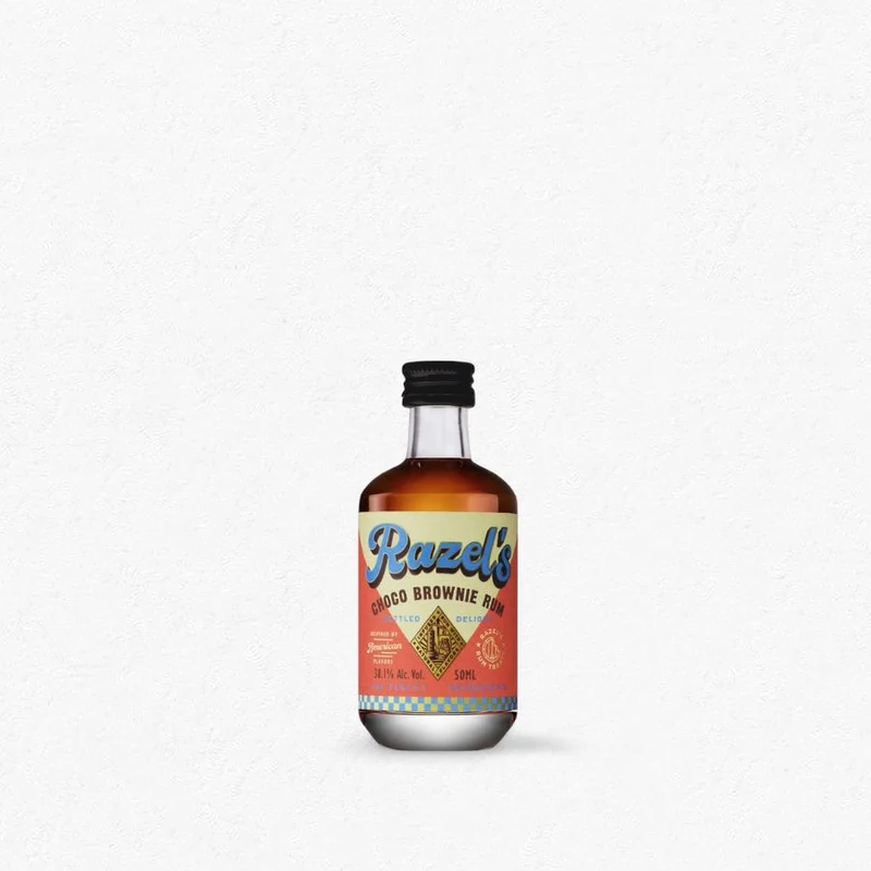 Razel's Choco Brownie Rum Liqueur 38,1% 50ml - Miniatur