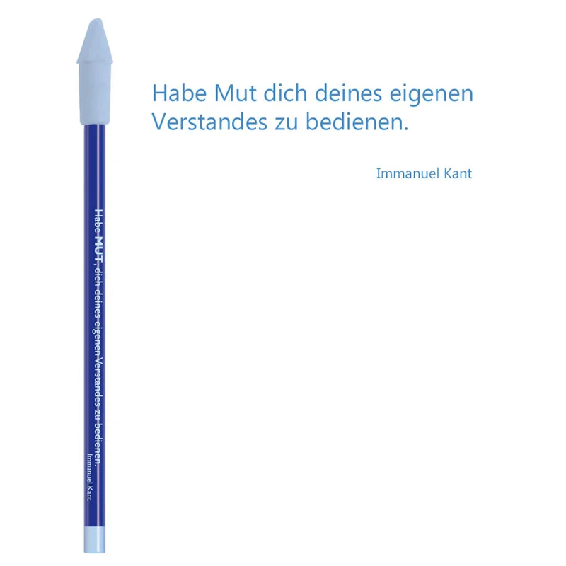 Bleistift mit Radiergummi "Habe den Mut, dich deines eigenen Verstandes zu bedienen"