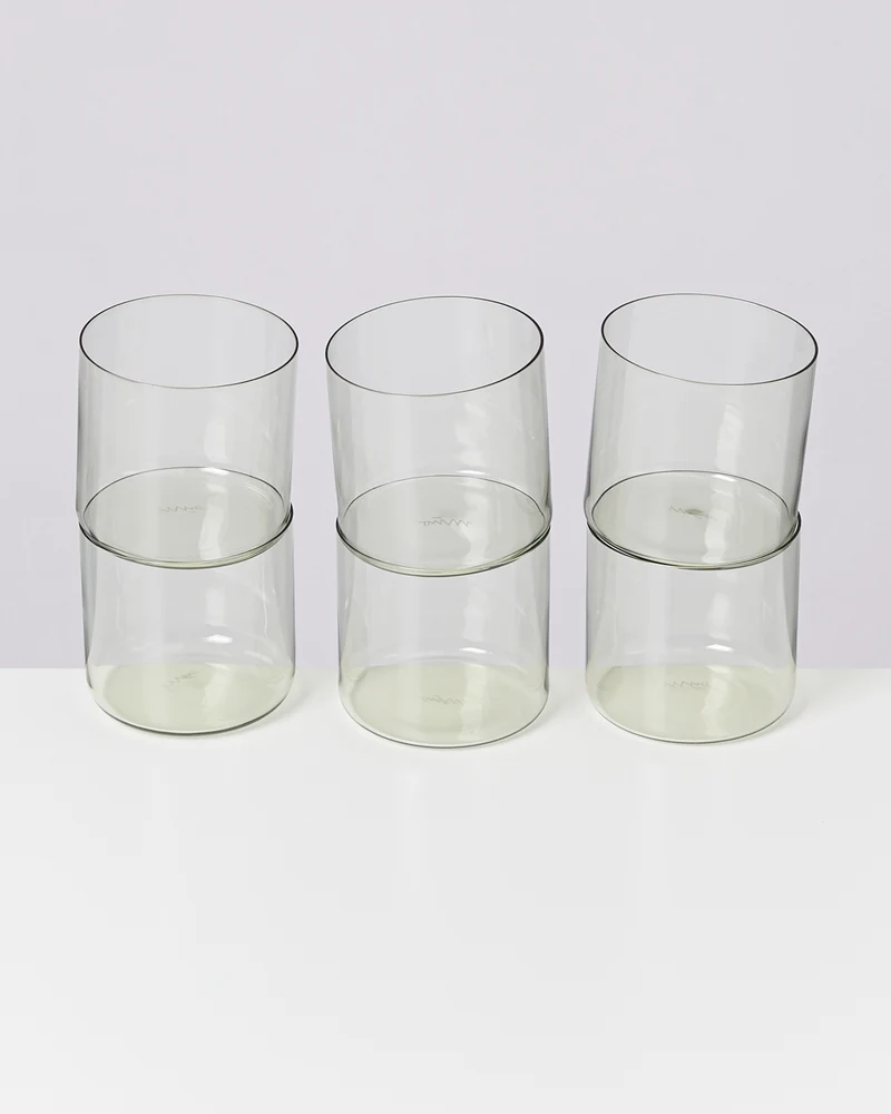 Joia Glas klein smaragd 6er-Set