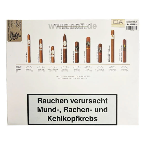 Davidoff Gift Selection Premium Cigars (9er)
