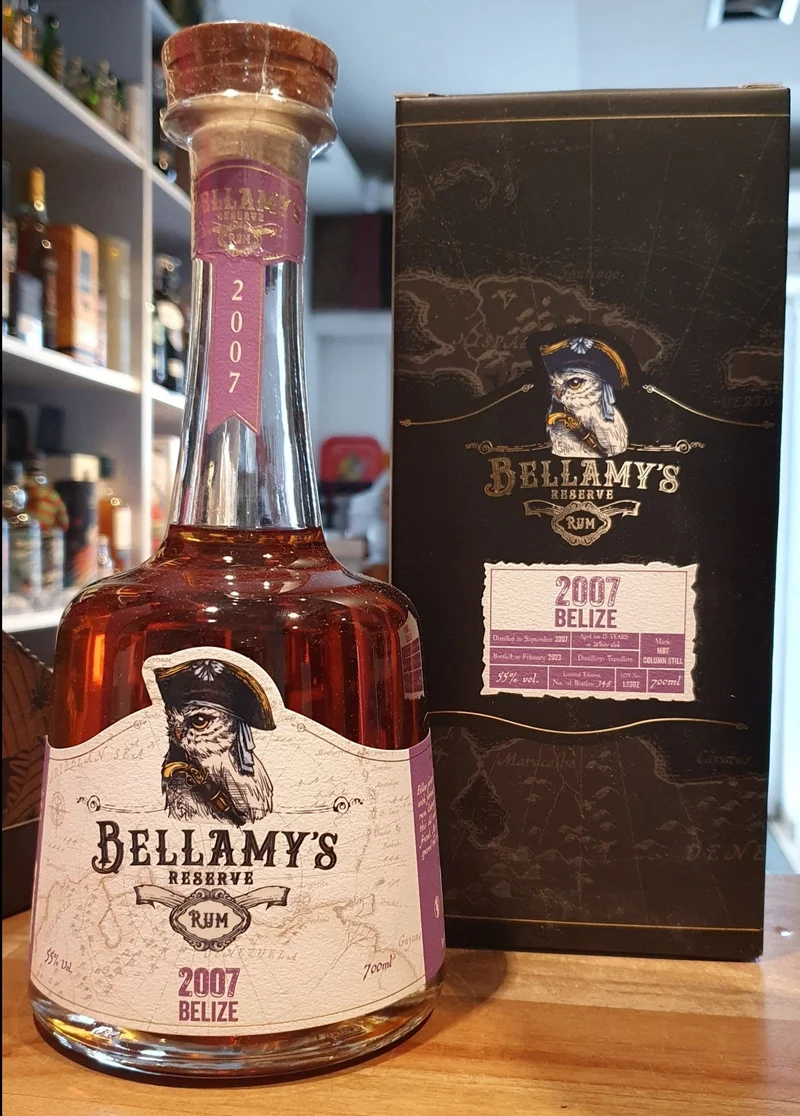 Bellamy's Reserve Belize 2007 2023 Travellers Dist. 0,7l 55% vol. Belamys Rum limited Edition